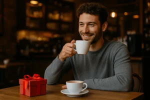 Kahve dükkanından hediye