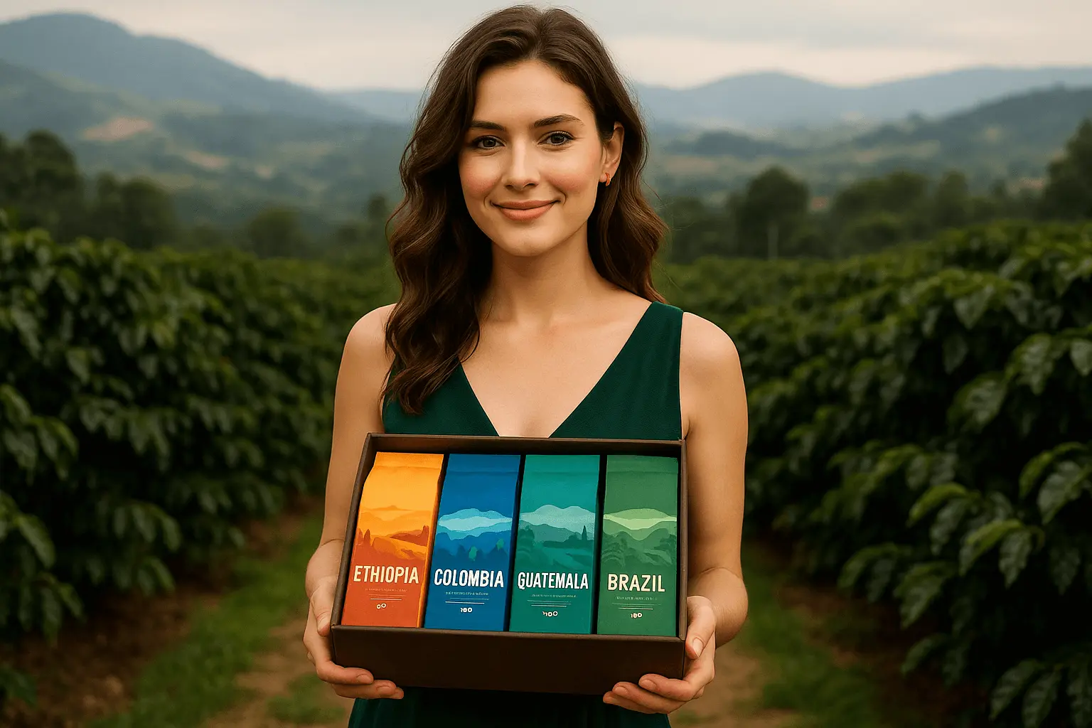 Dünya kahveleri kutusu