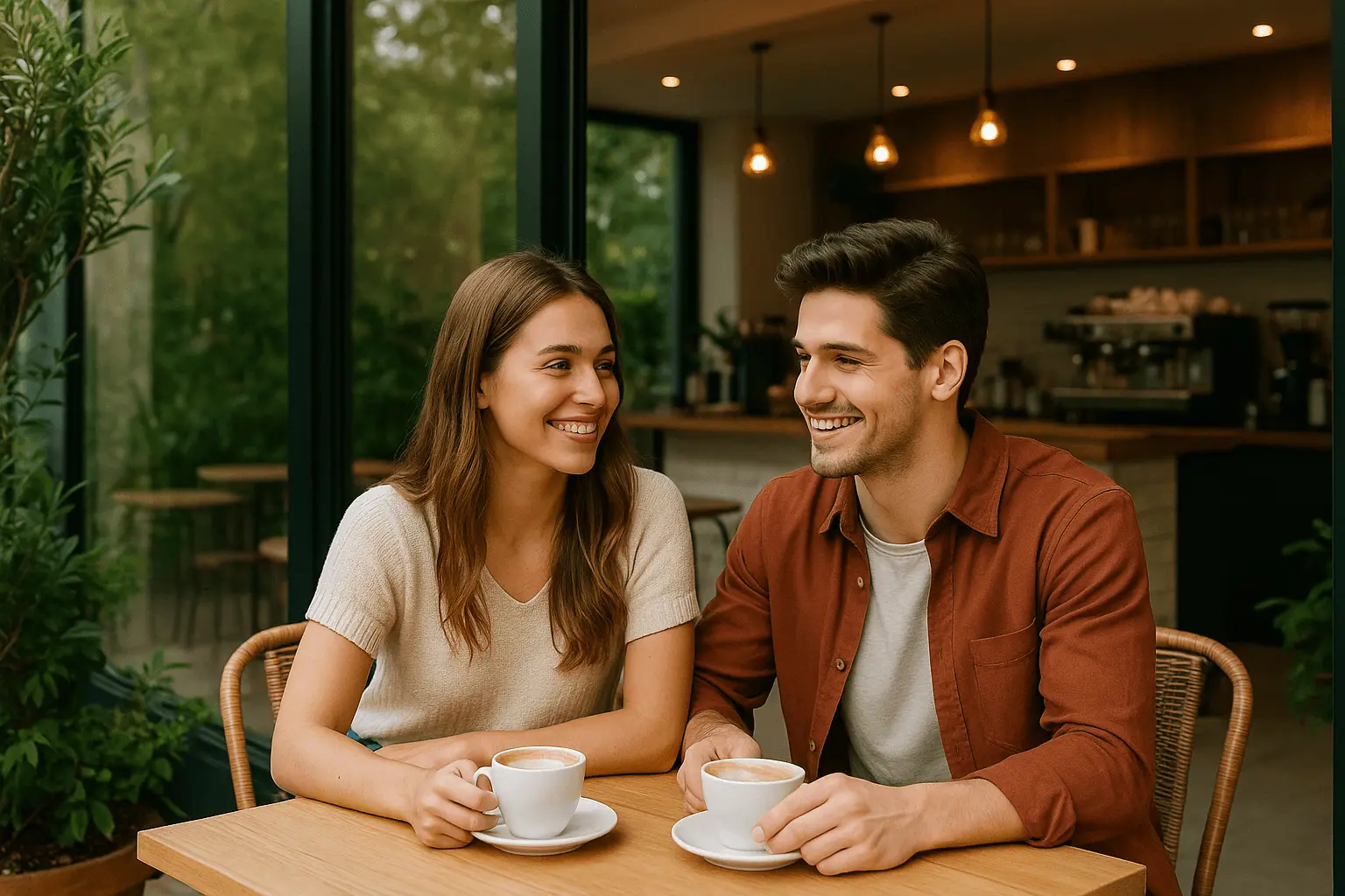 Sevgiliyle kahve keyfi